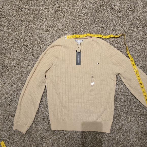 Tommy Hilfiger Beige Cable Knit Sweater - Picture 10 of 10